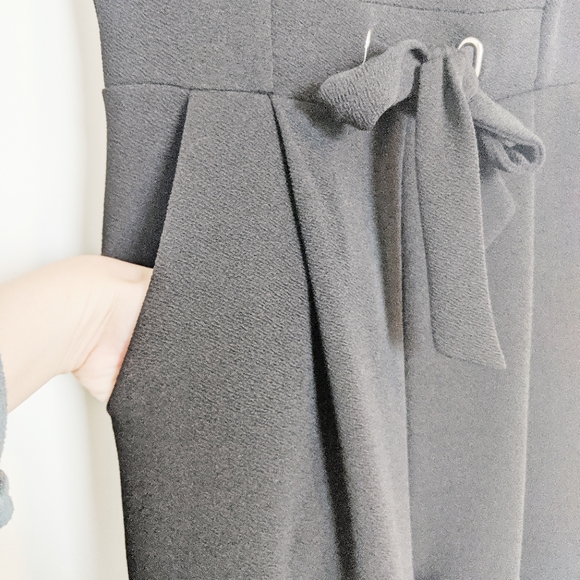 Rachel Zoe tie jumper with pockets black size 2 - Picture 4 of 4